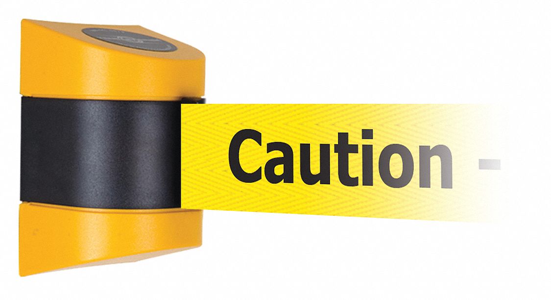 Barrier Post, Plastic Post, Yellow Finish