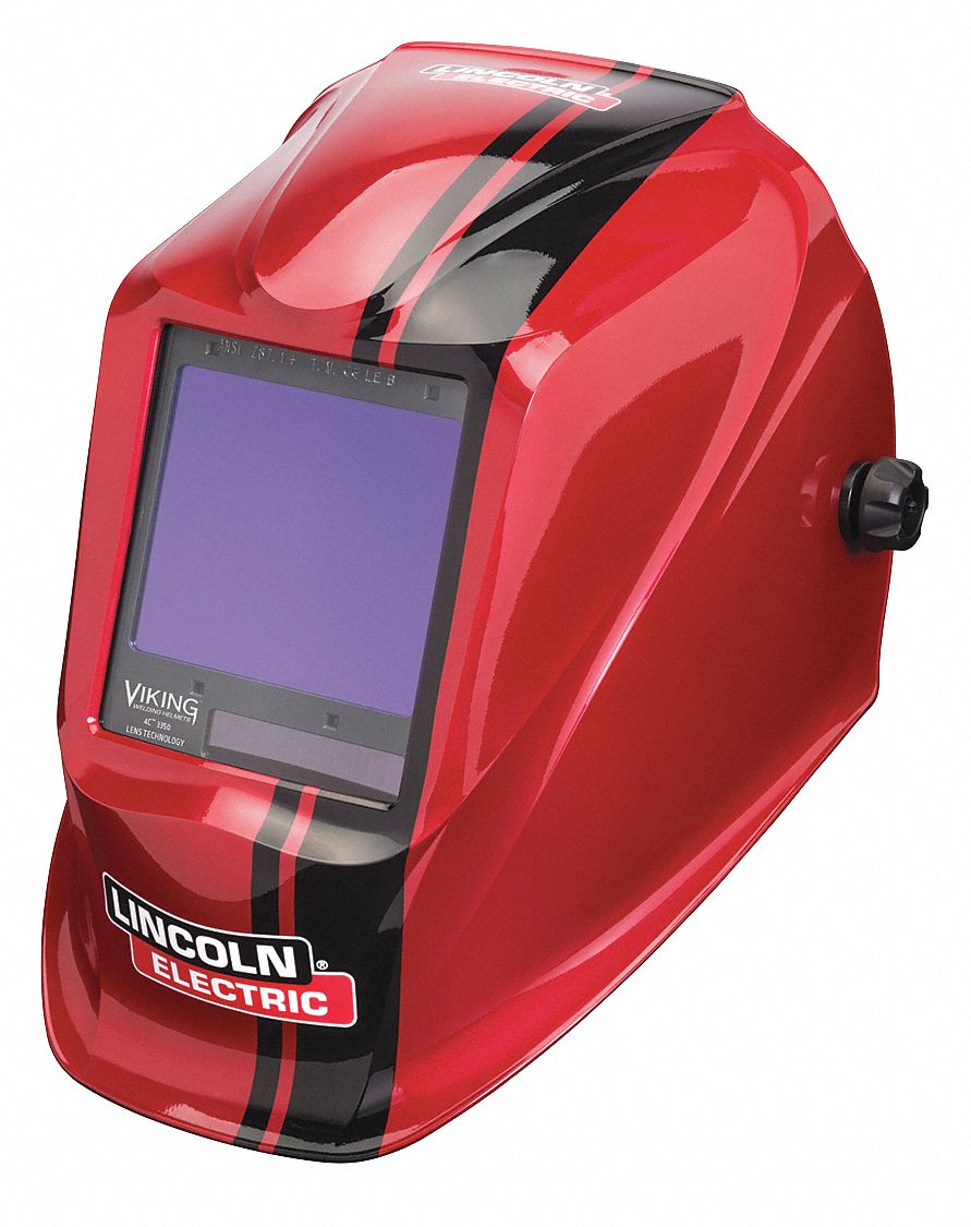 WELDING HELMET,DIGITAL,BLACK,RED