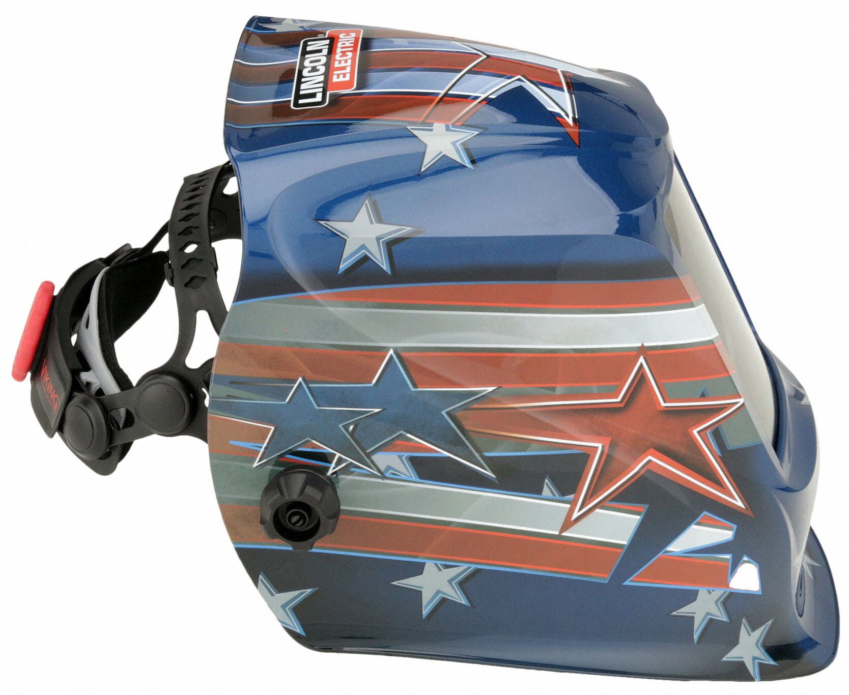 LINCOLN ELECTRIC Welding Helmet AutoDarkening, 4 Arc Sensors, Blue