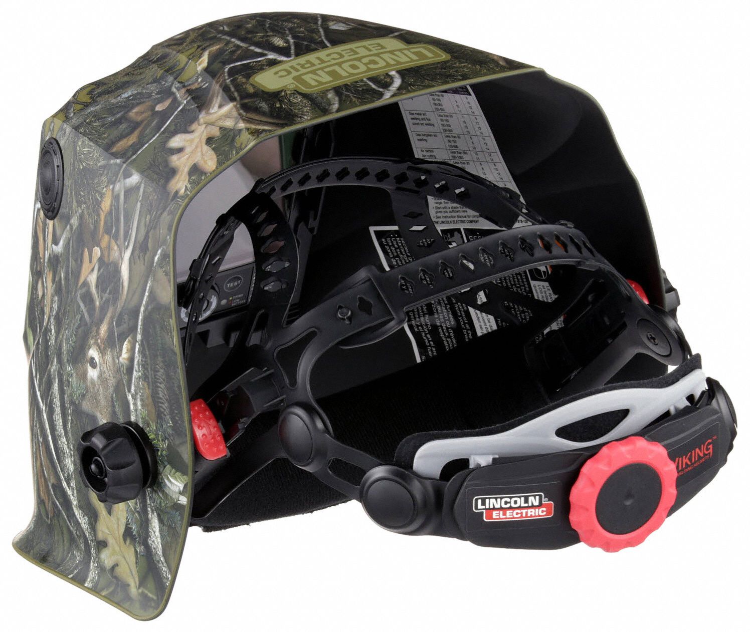 LINCOLN ELECTRIC Welding Helmet AutoDarkening, 4 Arc Sensors