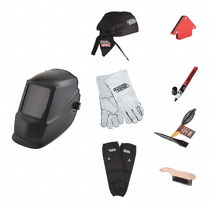 LINCOLN ELECTRIC, AutoDarkening, 2 Arc Sensors, Welding Helmet Kit
