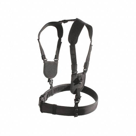 BUSHNELL, LG/XL, Black, Ergonomic Duty Belt Harness - 54EG85|44H002BK ...