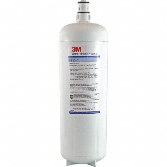 3M Quick Connect Filter: 5 micron, 1 gpm, 7,000 gal, 22 in Overall Ht ...