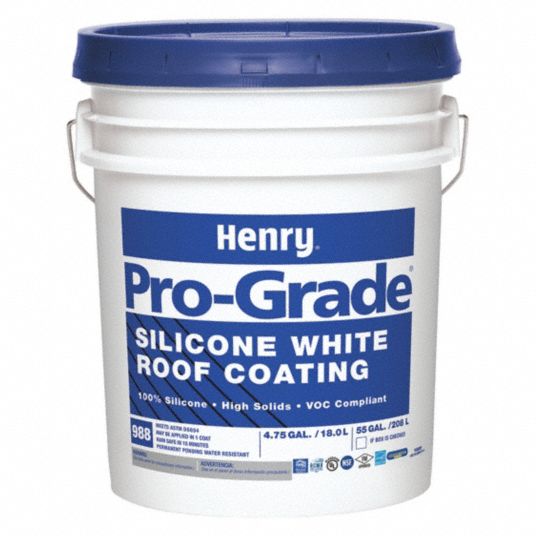 HENRY, Silicone, White, Protective Roof Coating - 54EP11|PG988WGR073 ...