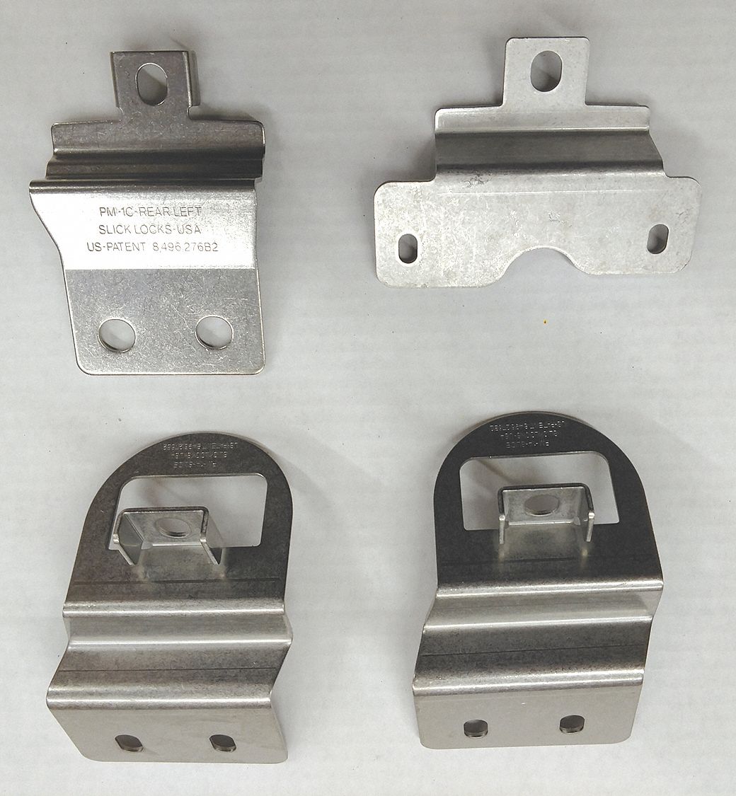 SLICK LOCKS Vehicle Bracket Kits, Door Type Double Sliding Door