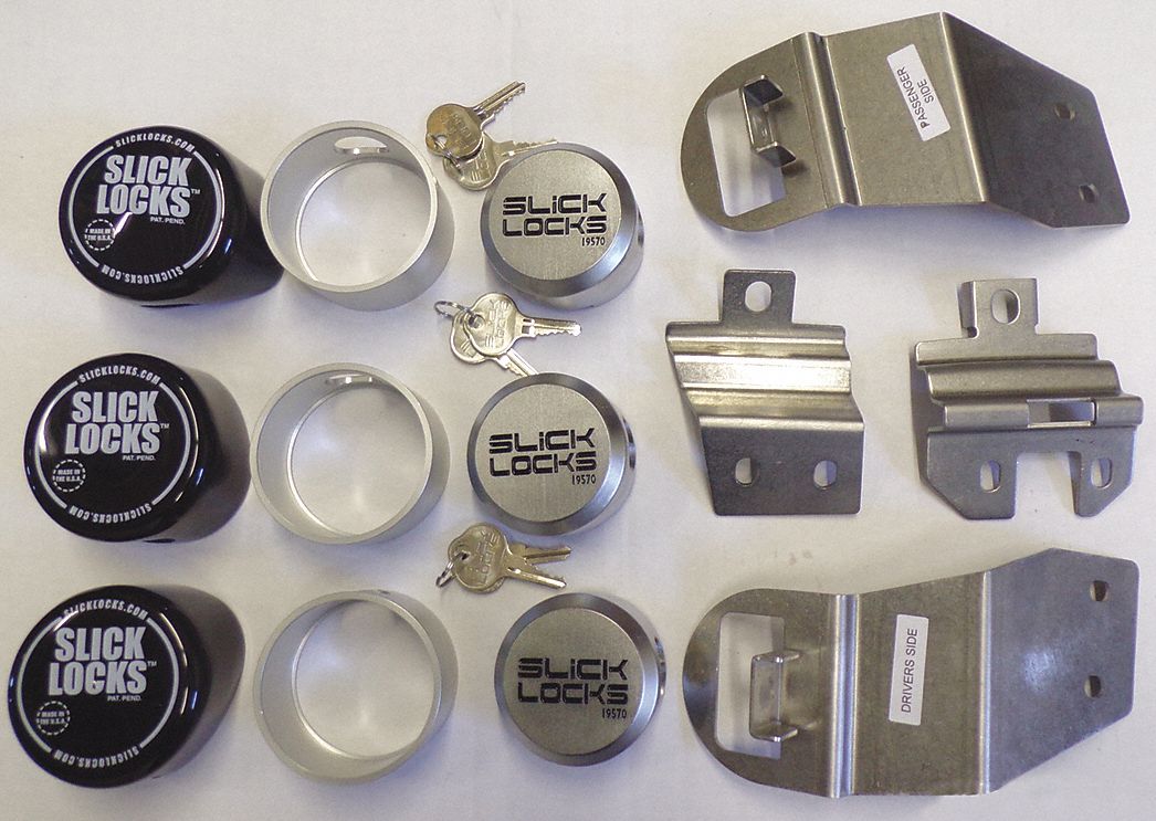 SLICK LOCKS Vehicle Lock Kits, Door Type Rear and Hinge Side Door