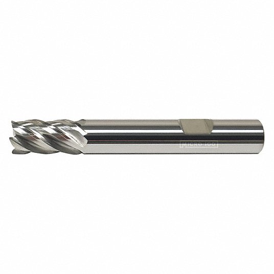 Corner Radius End Mill, 6.00 mm Milling Dia., Carbide, Bright (Uncoated)