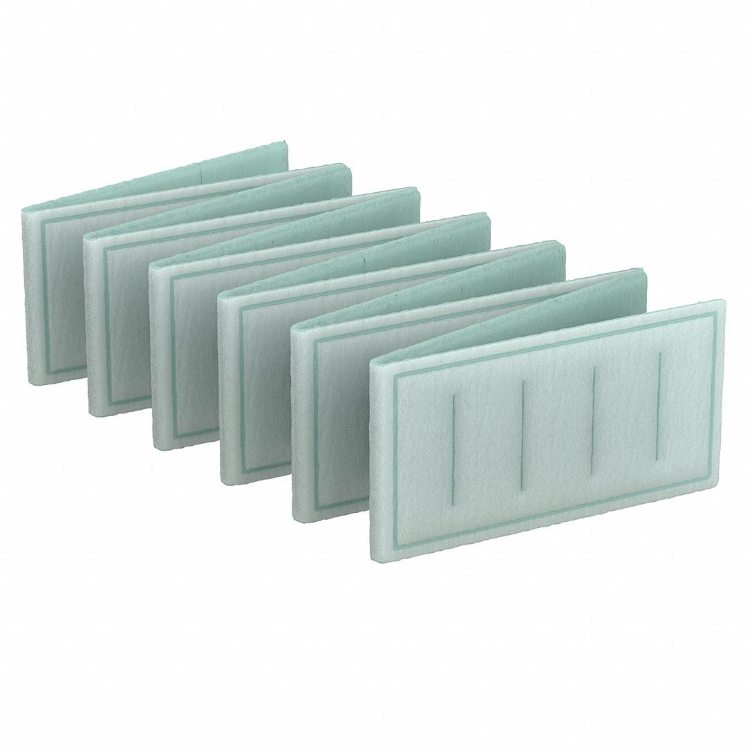 Link Air Filter: 14 in x 4.19 in x 1 in, 4.19 in Section Wd, 12 Sections, 2 Ply, MERV 8