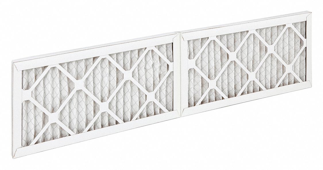 Pleated Air Filter: 10 in x 37 in x 1 in, MERV 8, Gen Use