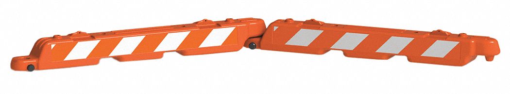 Airport Barricade, Orange, 10" H, 96" L