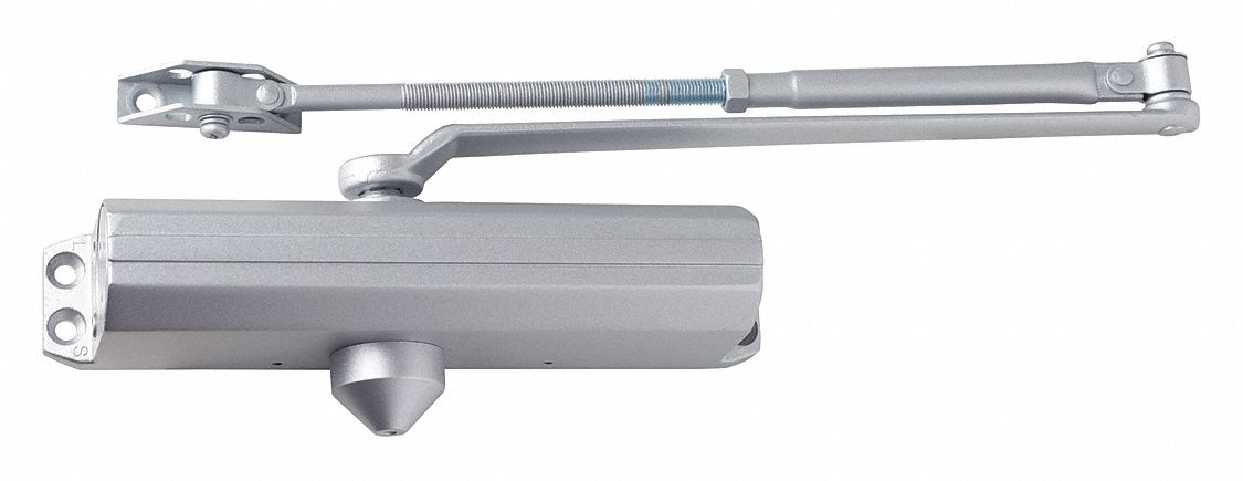 Door Closer: Std Mounting Type, Grade 3 - Light Duty, Aluminum