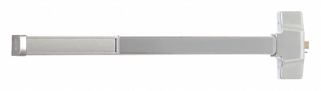 Exit Device: 36 in Max Door Wd, Chrome