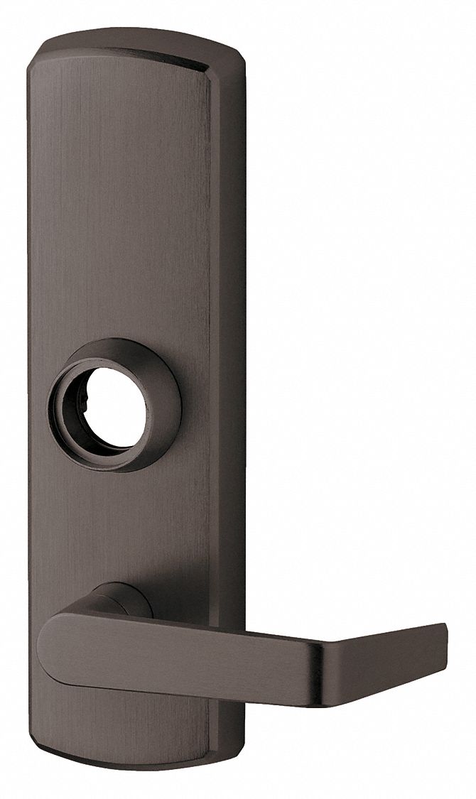 Mechanical Exit Device Trim: 48 in Max Door Wd, Bronze