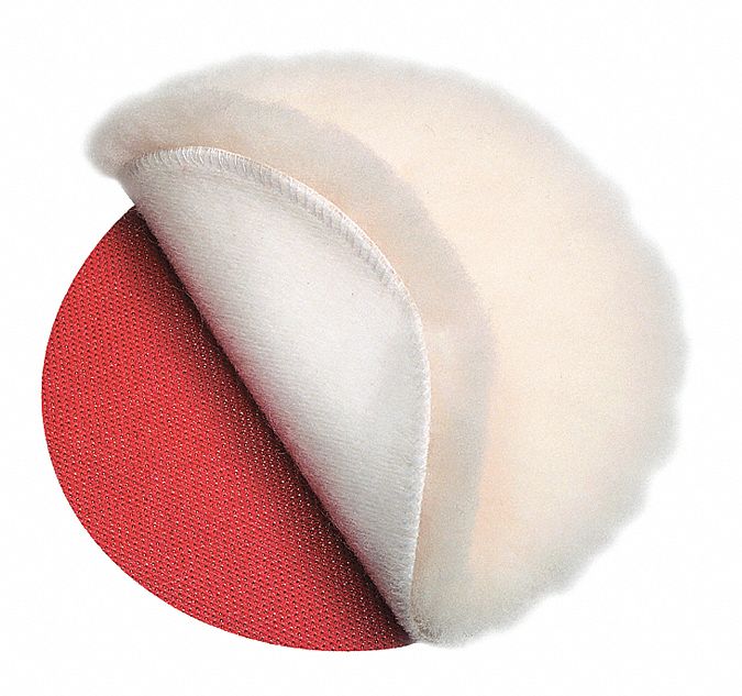 Polishing Bonnet, Lambs Wool Hide, 6"