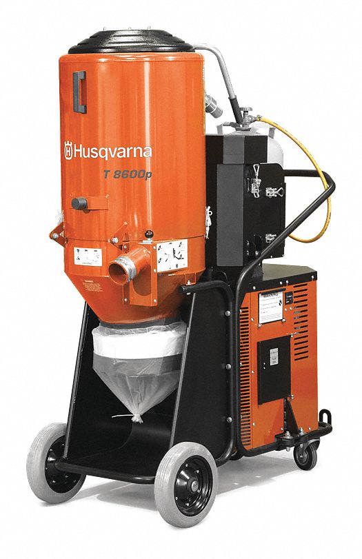 Dust Extractor: 480 V AC, 410 cfm, 3 in Hose Dia., 18 hp, HEPA, 2 Filters