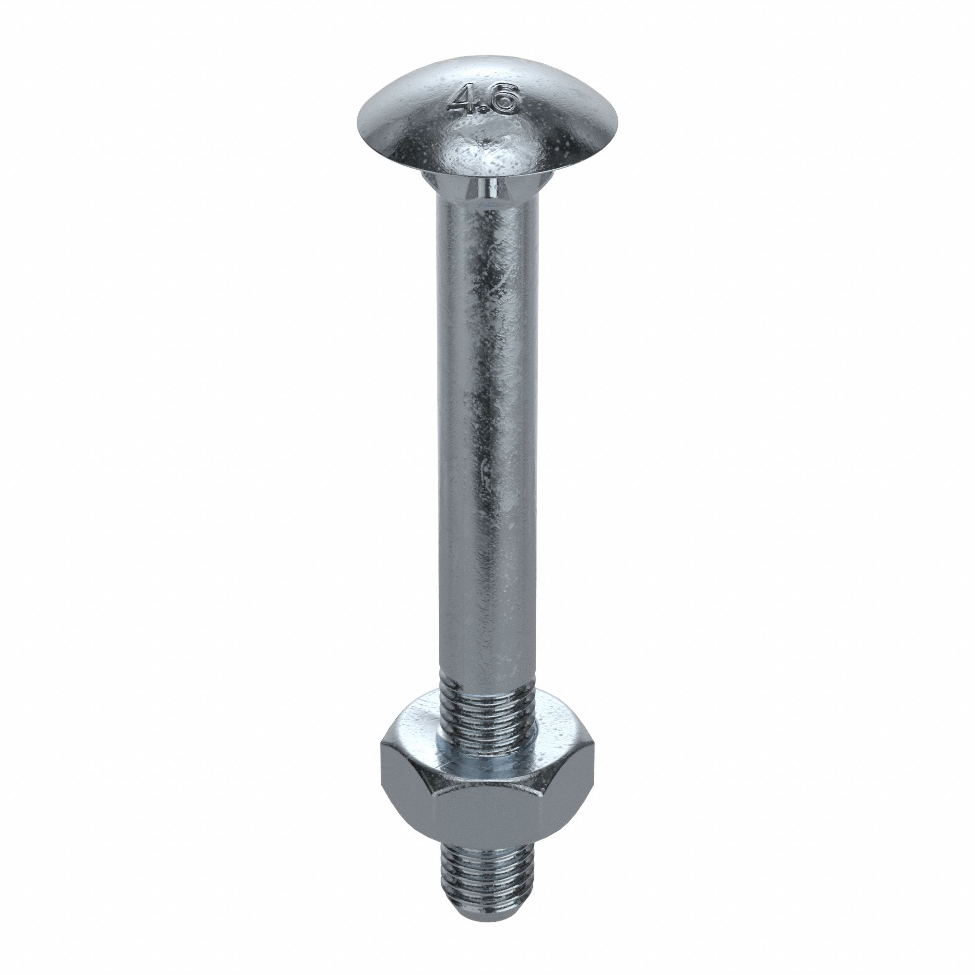 BOULON DE CARROSSERIE, CARRÉ, ACIER, CLASSE 4.6, GALVANISÉ, M10-1.50, 150MM L, MÉTRIQUE, 25PQ