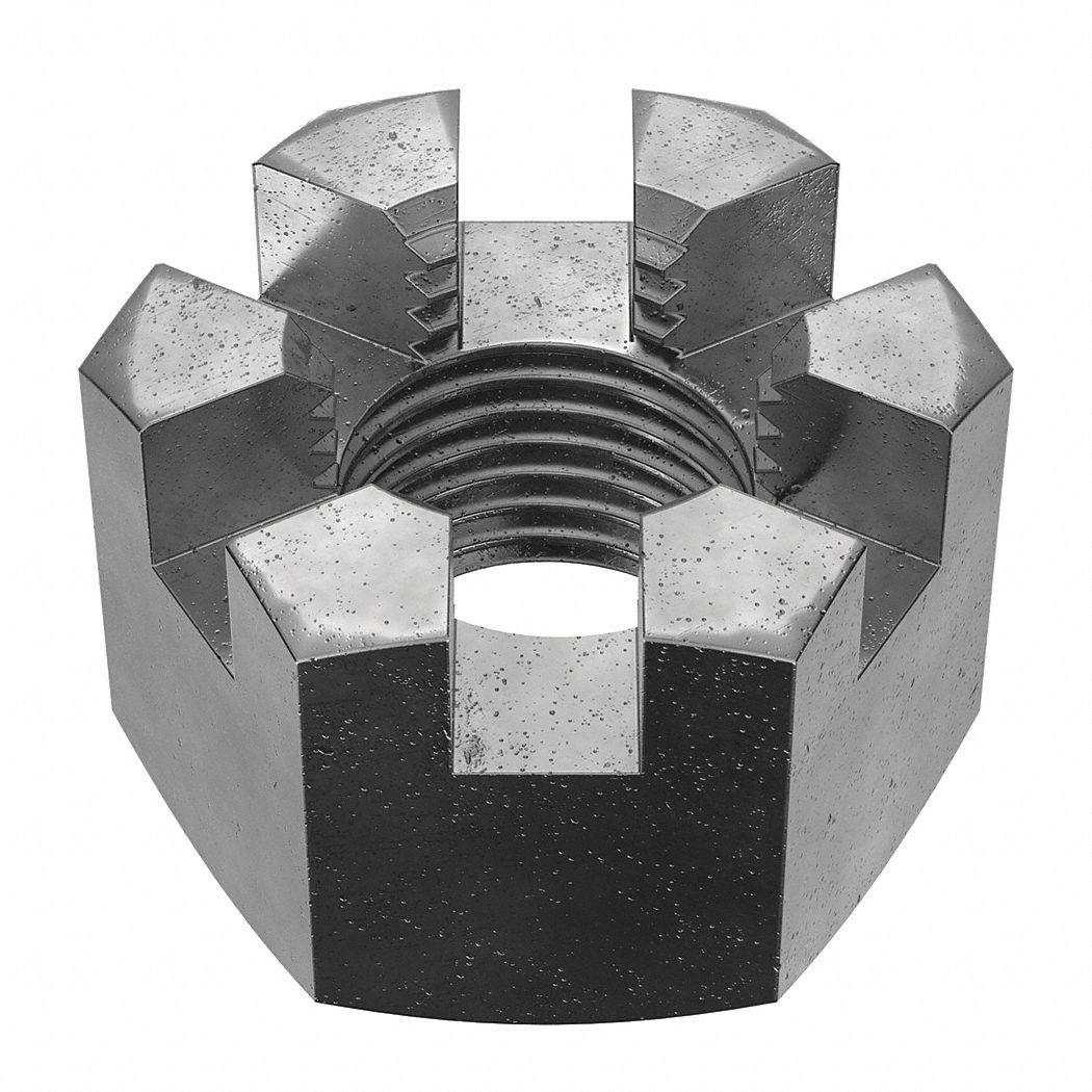 Slotted Castle, M101.00 Thread Size, Castle Nut 54FM24M12020.100.