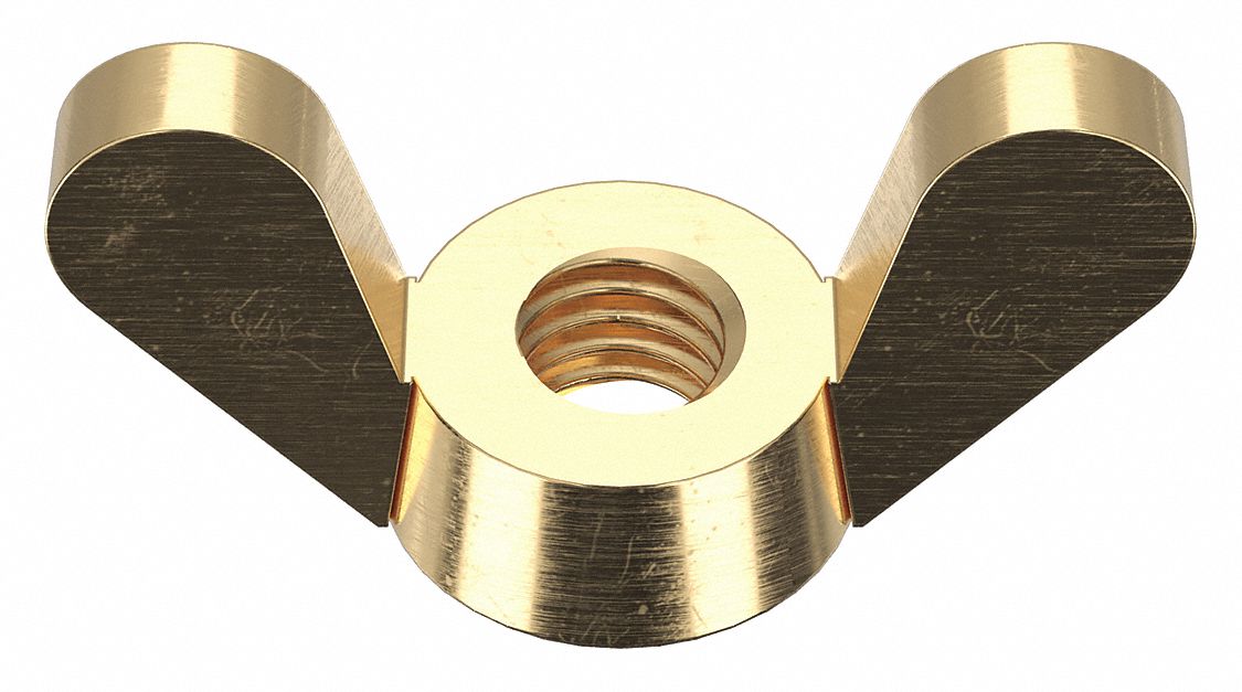 WING NUT, M6-1.00 THREAD, STEEL, CLASS 4, ZINC PLATED, 26 51/64MM MAX WING SPAN, 100 PK
