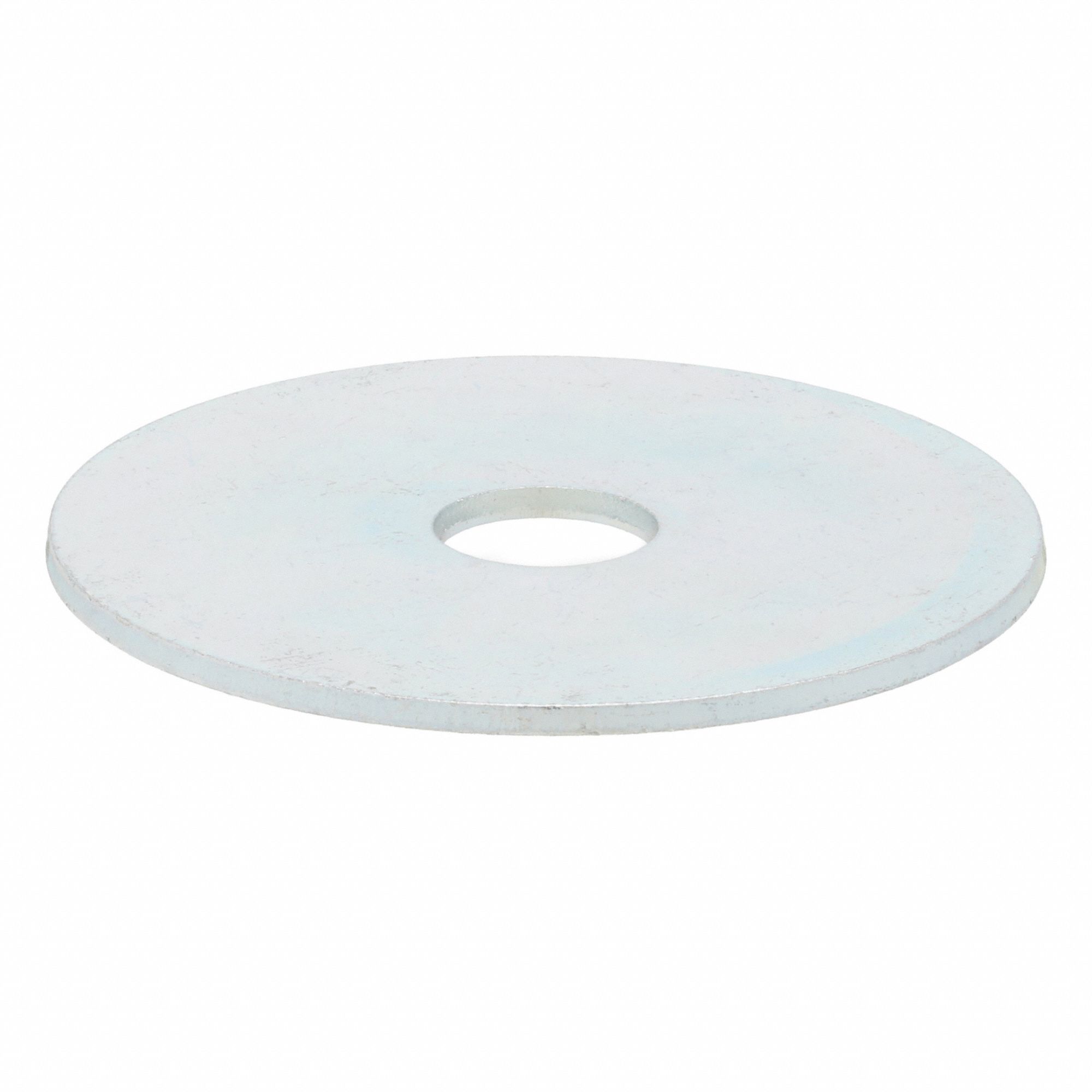 Flat Washer: Zinc Plated, Steel, M8 Screw Sz, 8.4 mm In Dia, 40 mm Out Dia, 1.5 mm Max Thick, 100 PK