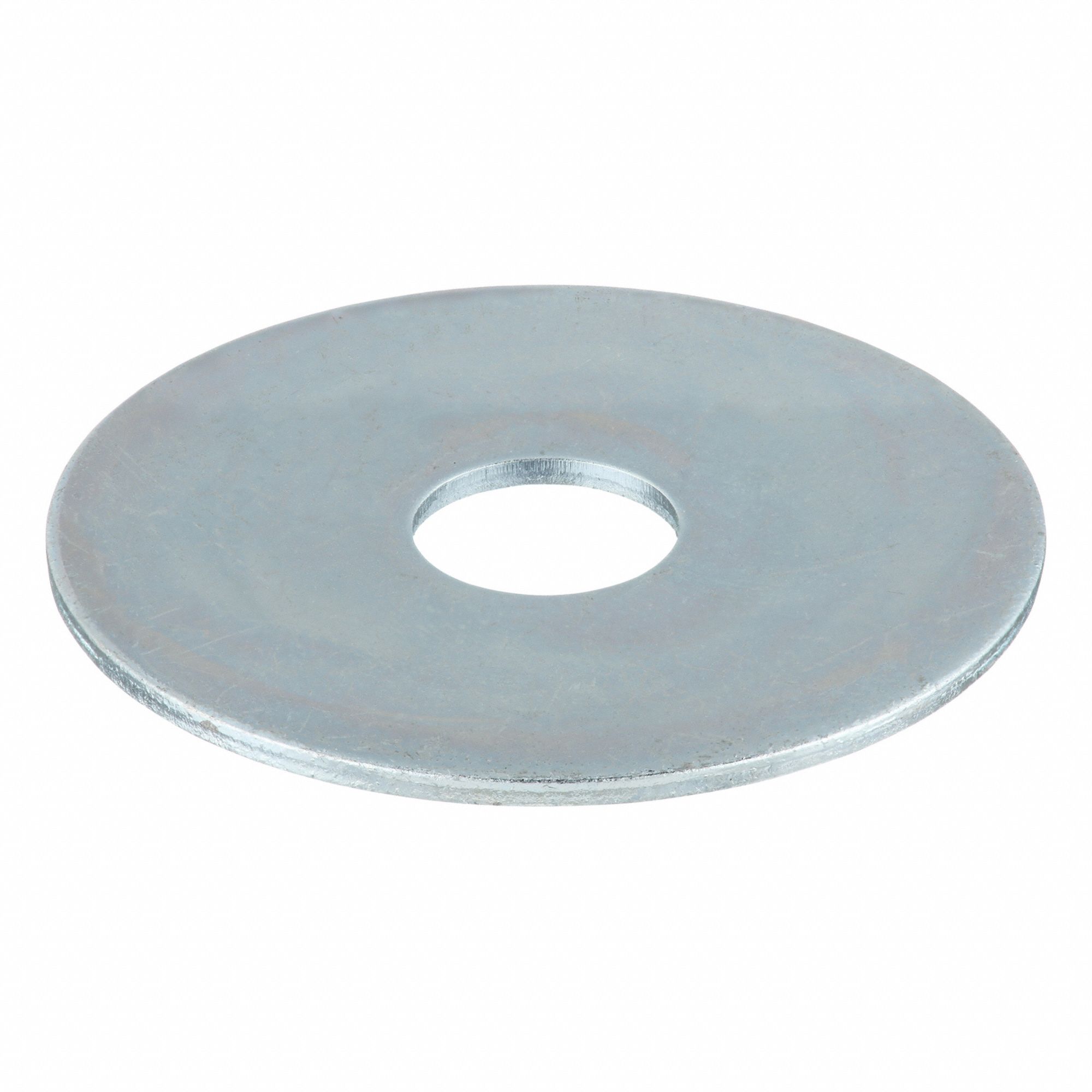 Flat Washer: Zinc Plated, Steel, M10 Screw Sz, 10.5 mm In Dia, 40 mm Out Dia, 100 PK