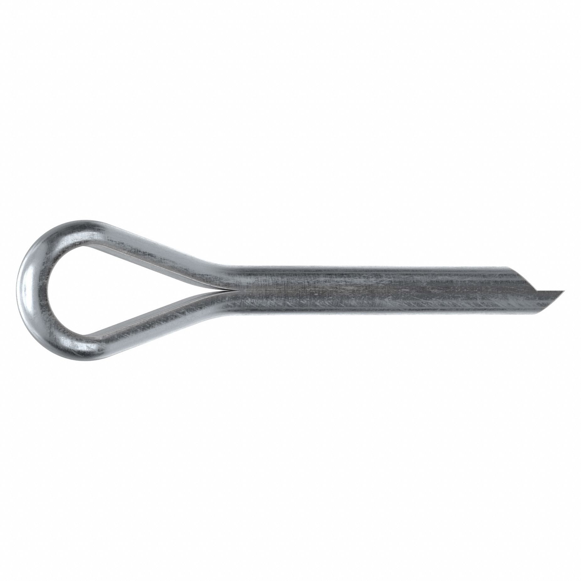 Cotter Pin, 4mm dia, 25mm L, PK100: Extended Prong, Metric, 4 mm Pin Dia, 25 mm Shank Lg, Steel, 100 PK