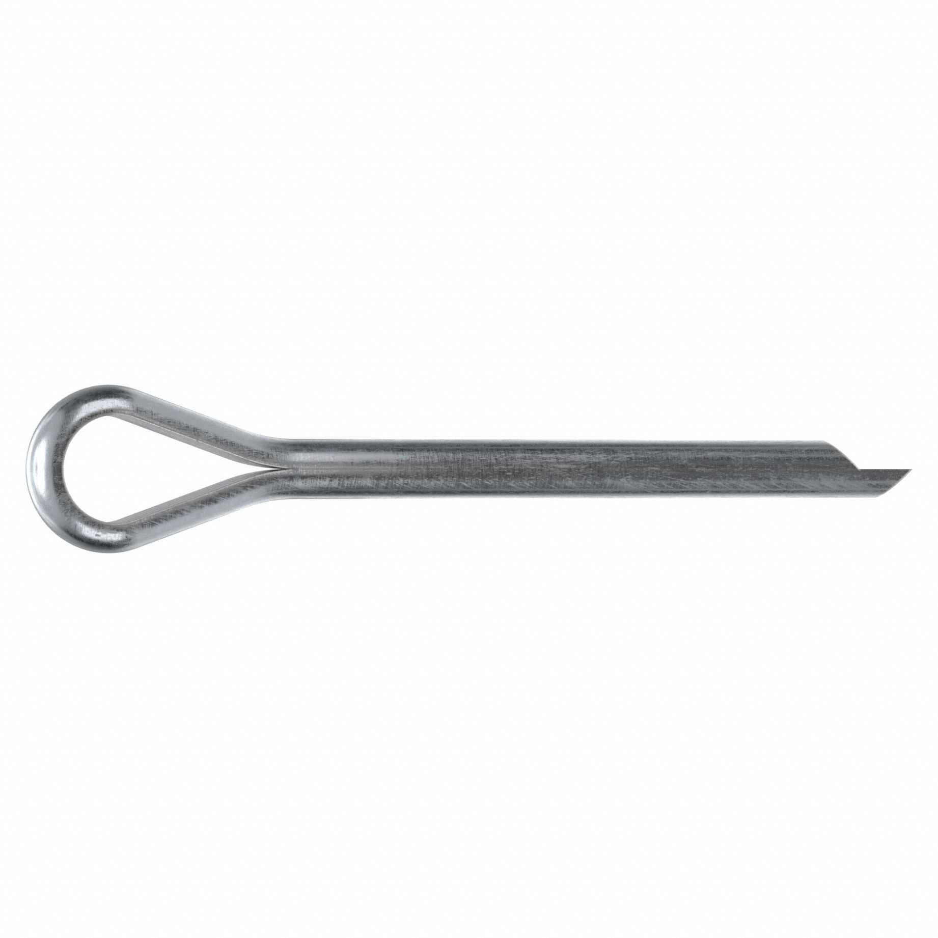 Cotter Pin, 4mm dia, 40mm L, PK100: Extended Prong, Metric, 4 mm Pin Dia, 40 mm Shank Lg, Steel, 100 PK