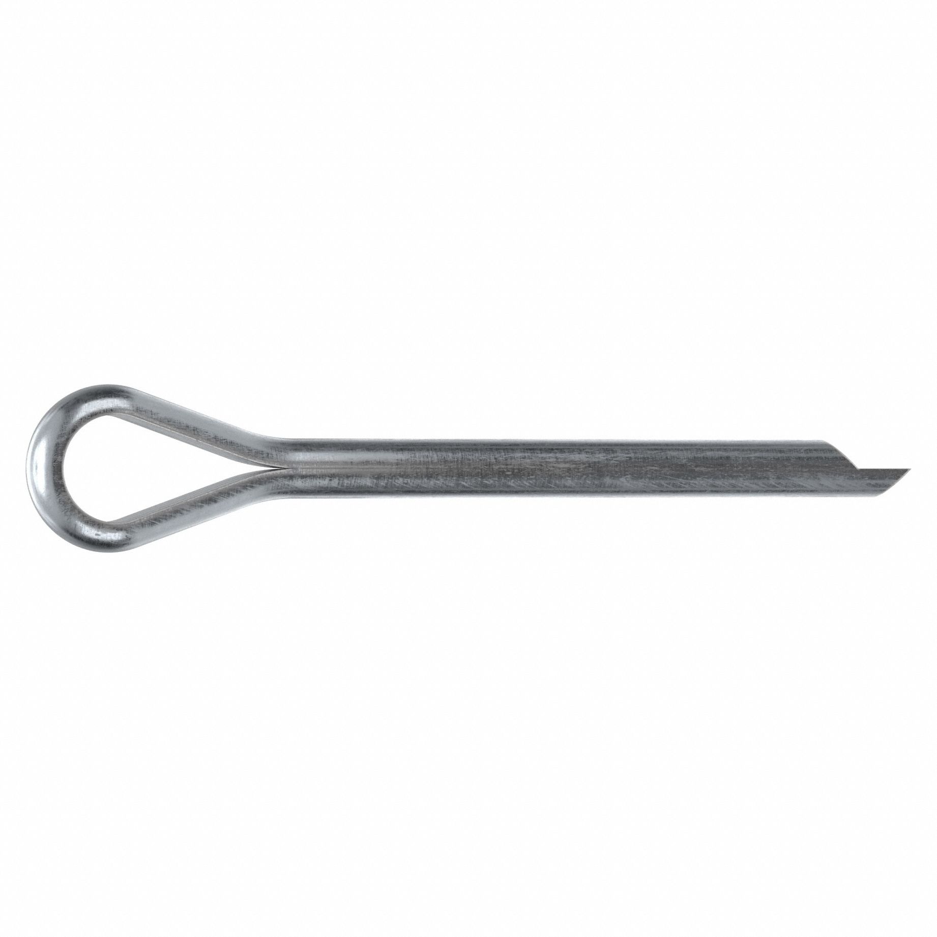 Cotter Pin, 5mm dia, 50mm L, PK100: Extended Prong, Metric, 5 mm Pin Dia, 50 mm Shank Lg, Steel, 100 PK
