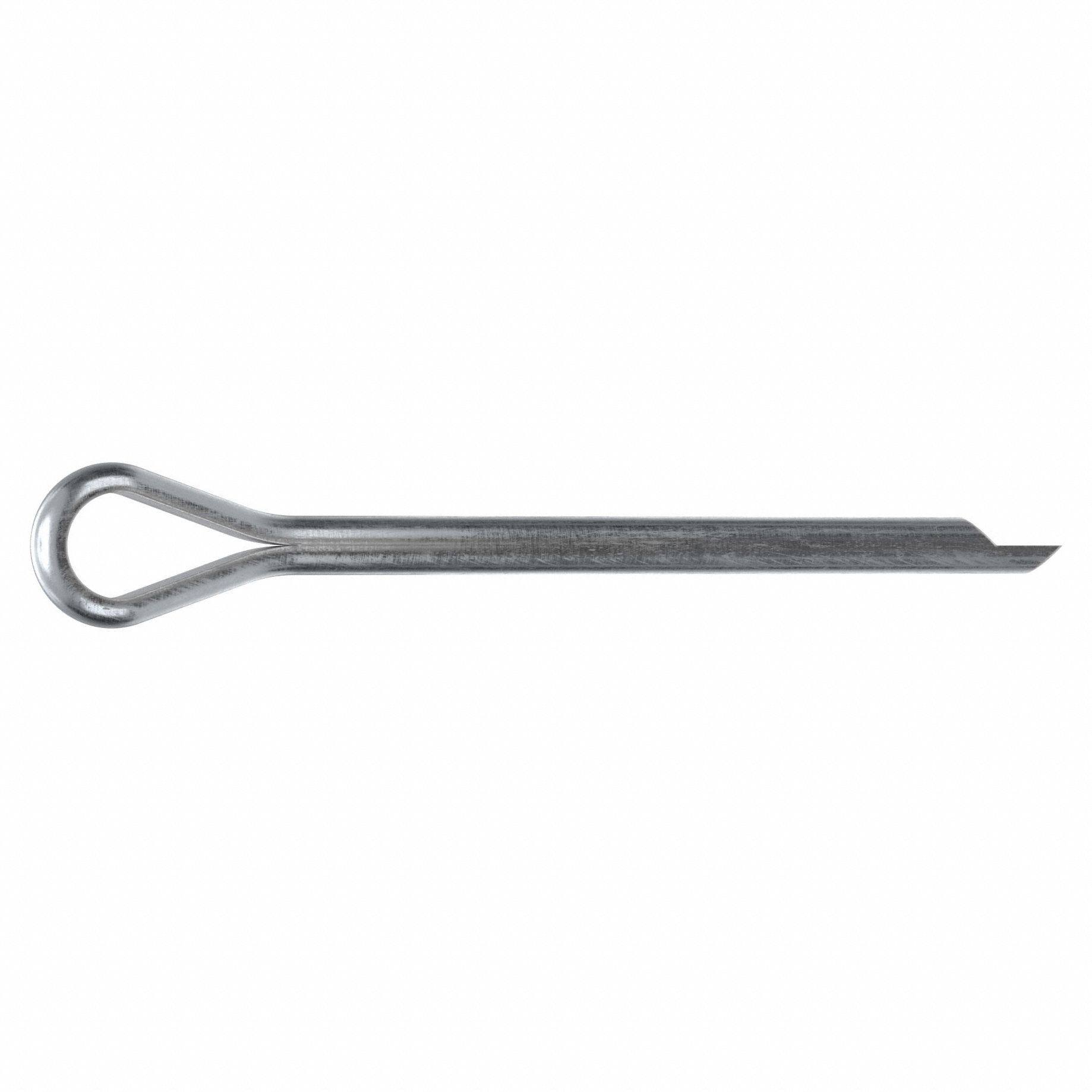 Cotter Pin, 5mm dia, 63mm L, PK100: Extended Prong, Metric, 5 mm Pin Dia, 63 mm Shank Lg, Steel, 100 PK