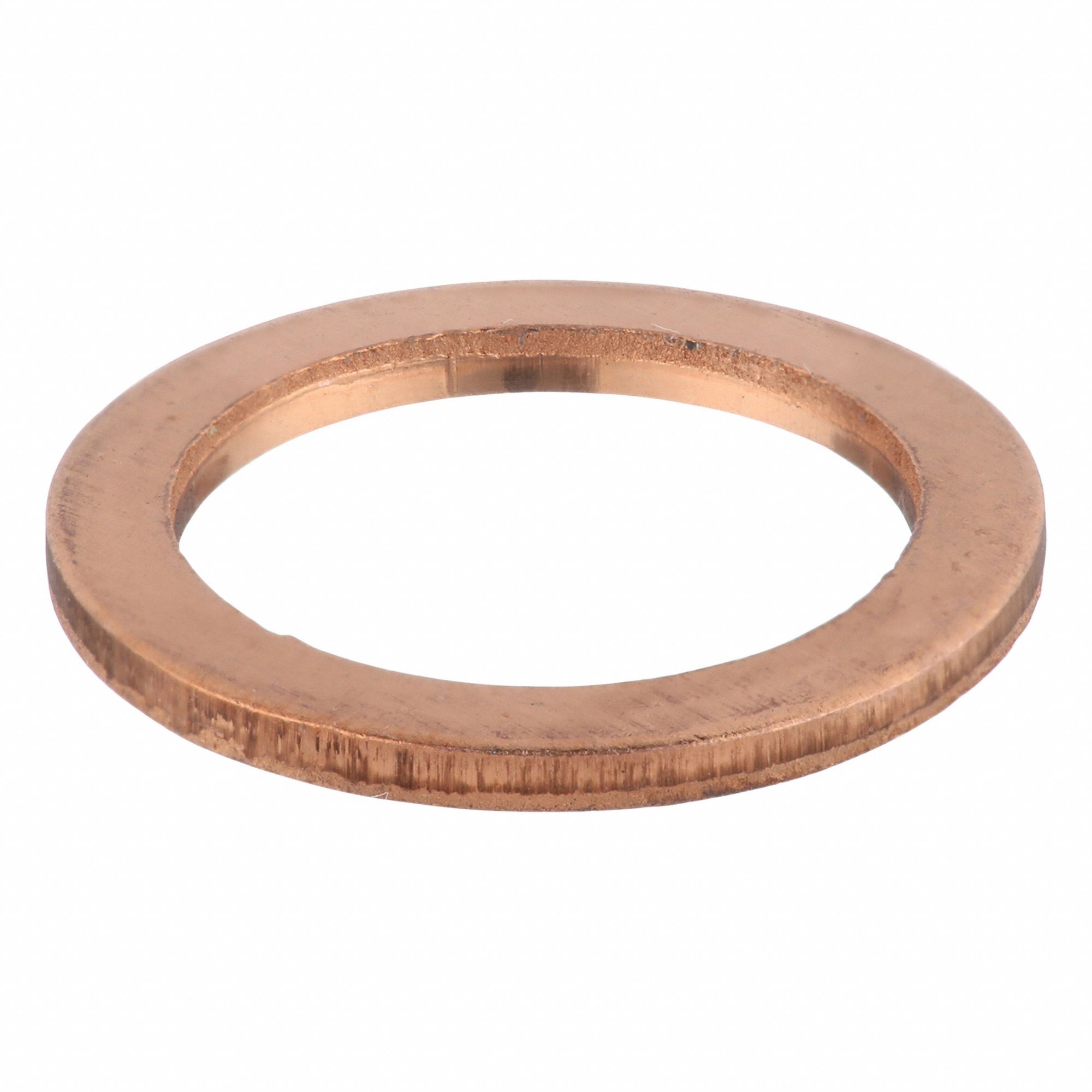 Sealing Washer: M12 Screw Sz, Copper, Copper Seal, 12 mm Inside Dia, 17 mm Outside Dia, 50 PK
