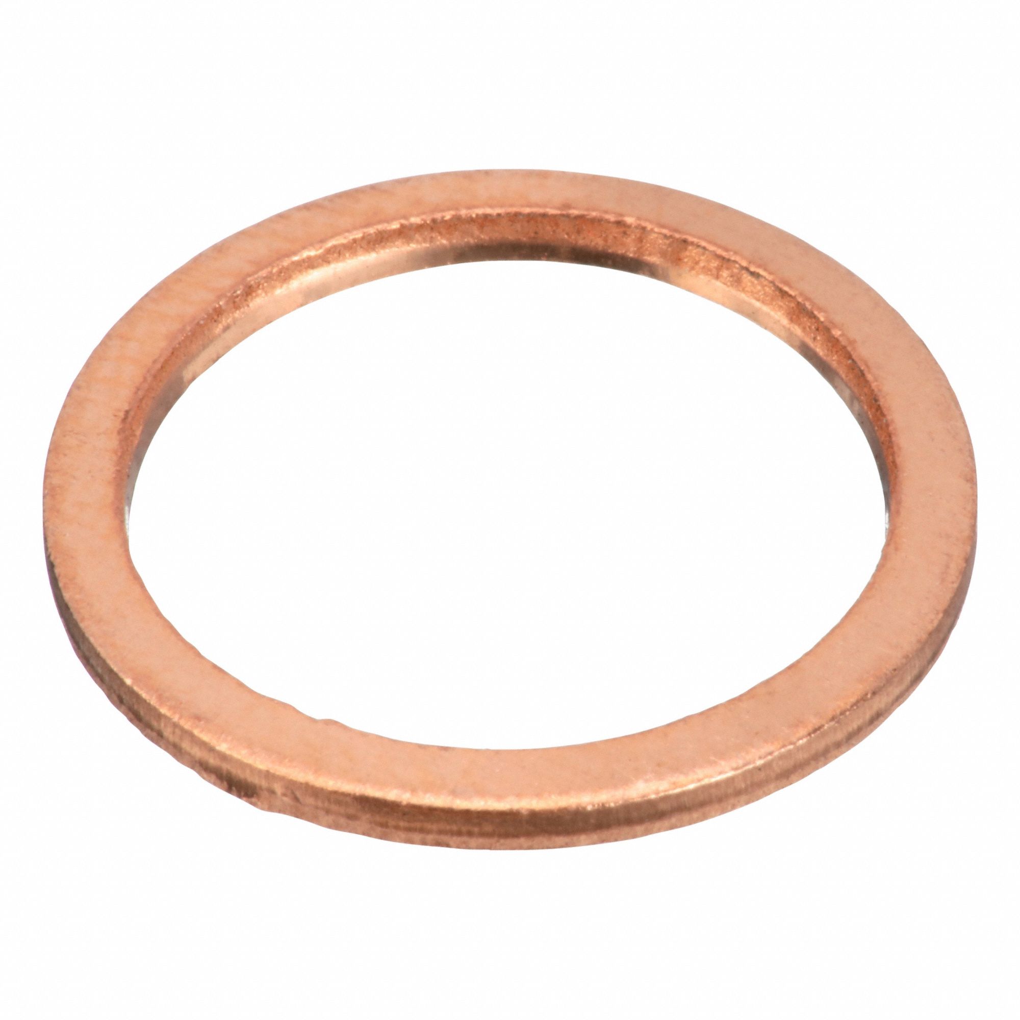 Sealing Washer: M14 Screw Sz, Copper, Copper Seal, 14 mm Inside Dia, 18 mm Outside Dia, 50 PK