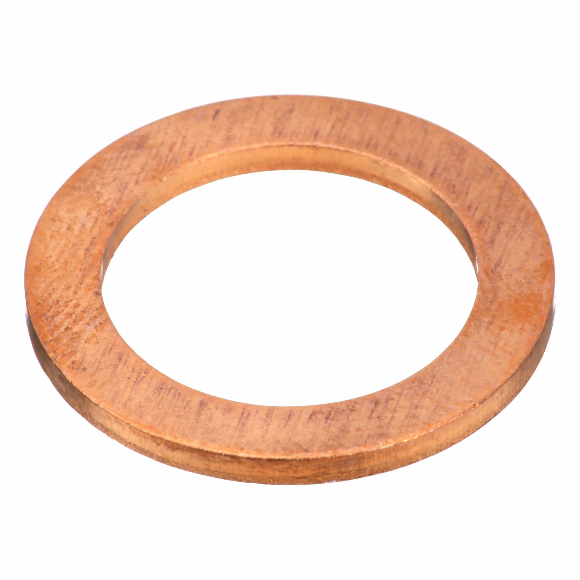Sealing Washer: M17.5 Screw Sz, Copper, Copper Seal, 17.5 mm Inside Dia, 25 mm Outside Dia, 25 PK