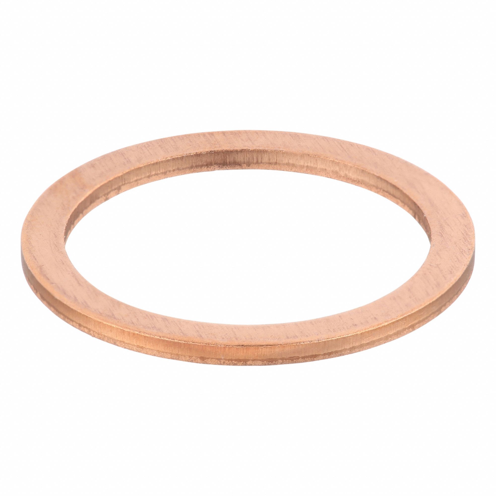 Sealing Washer: M26 Screw Sz, Copper, Copper Seal, 26 mm Inside Dia, 33 mm Outside Dia, 10 PK