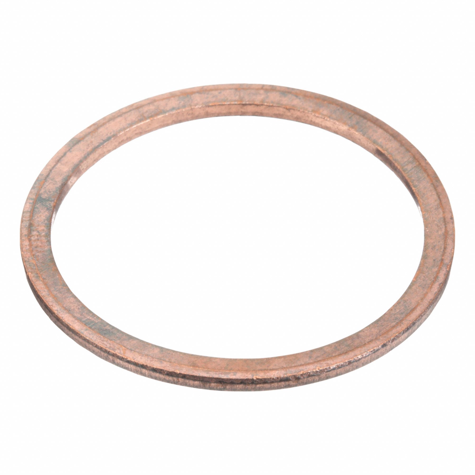Sealing Washer: M32 Screw Sz, Copper, Copper Seal, 32 mm Inside Dia, 38 mm Outside Dia, 10 PK