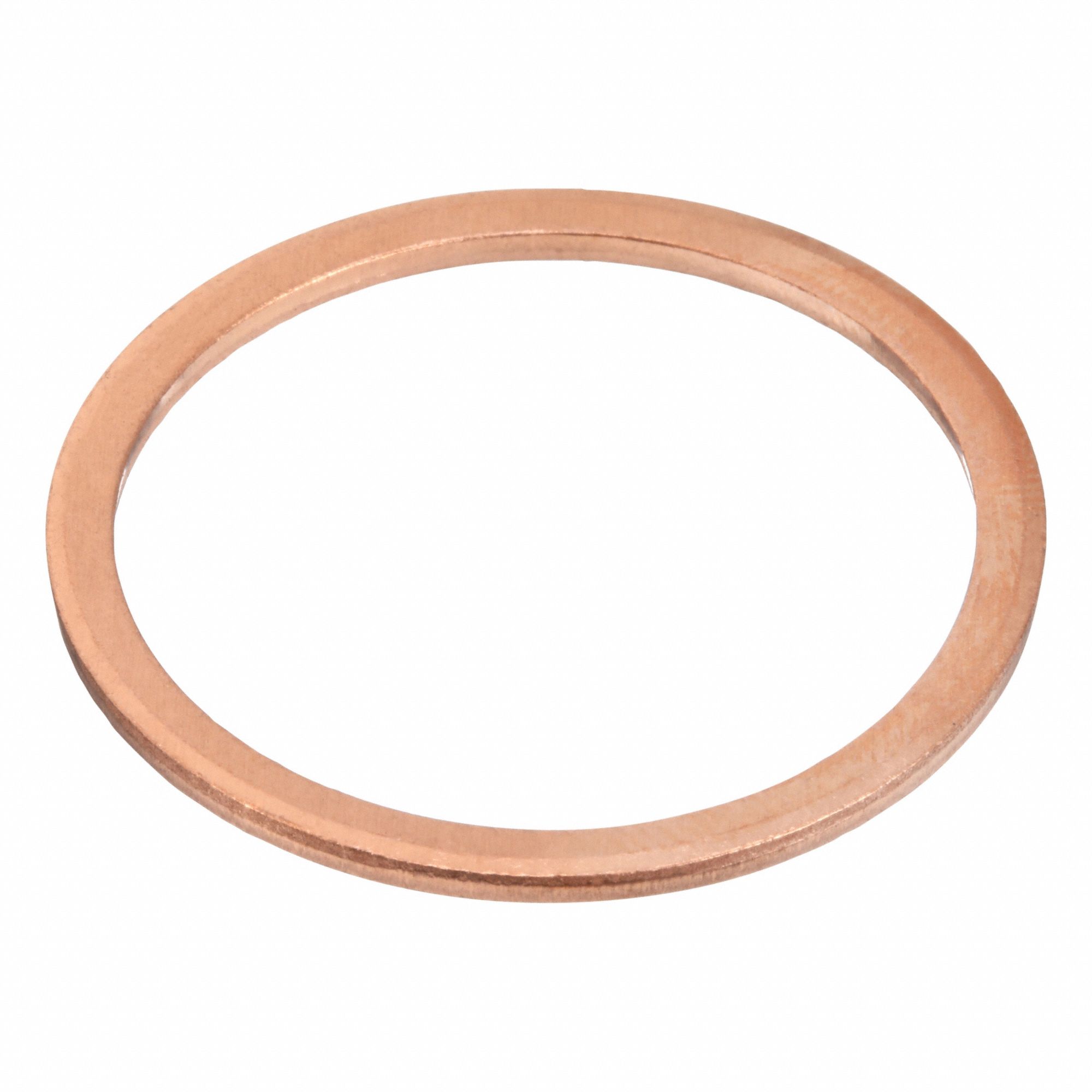 Sealing Washer: M33 Screw Sz, Copper, Copper Seal, 33 mm Inside Dia, 39 mm Outside Dia, 10 PK