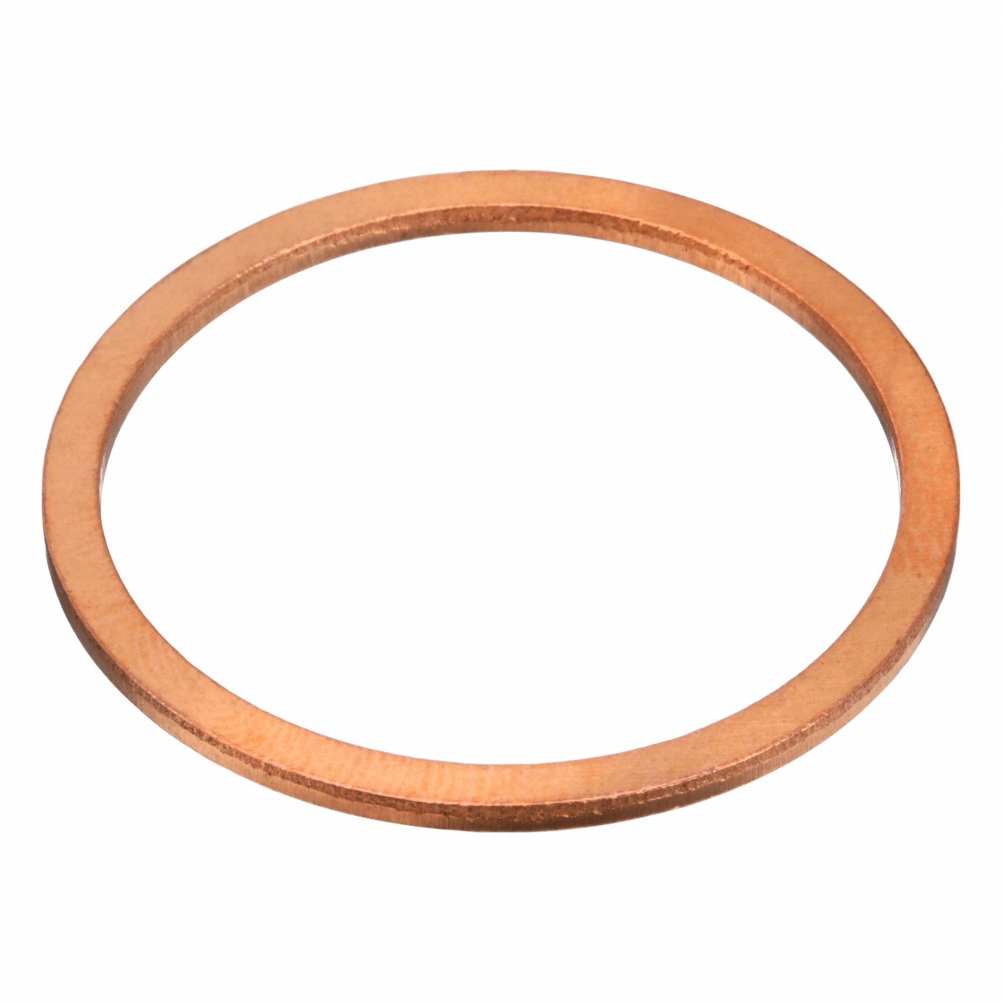 Sealing Washer: M36 Screw Sz, Copper, Copper Seal, 36 mm Inside Dia, 42 mm Outside Dia, 10 PK
