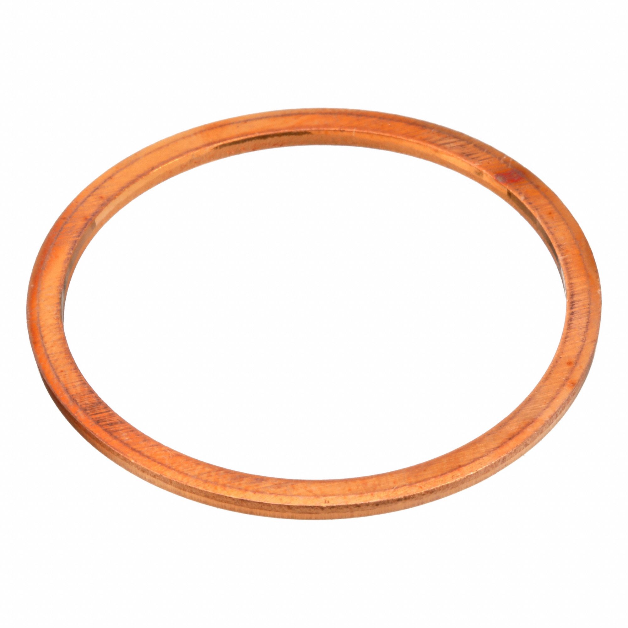 Sealing Washer: M38 Screw Sz, Copper, Copper Seal, 38 mm Inside Dia, 44 mm Outside Dia, 10 PK