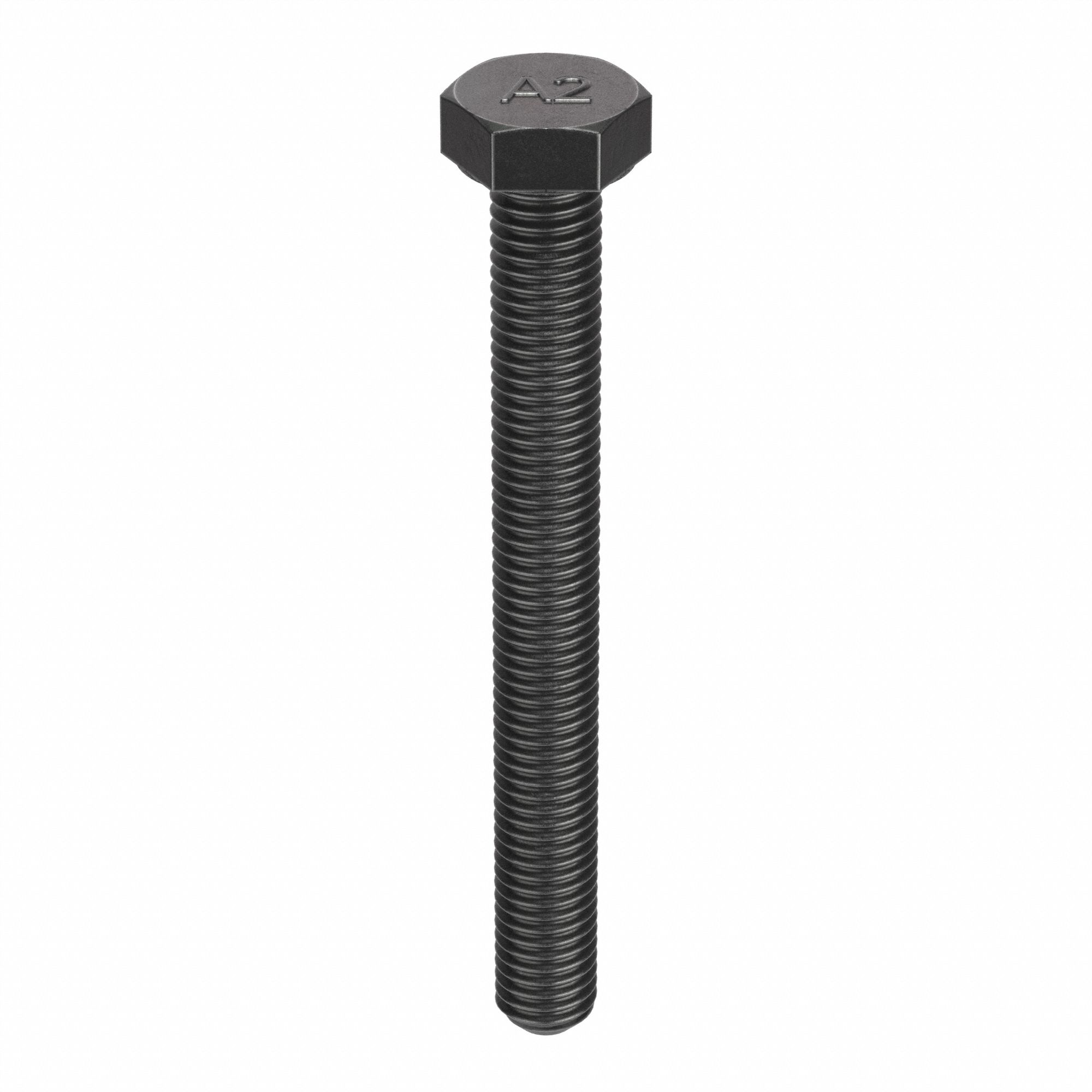 Hex Head Cap Screw: Stainless Steel, A2, Plain, M12-1.75, Coarse, 110 mm lg, Globally Sourced, 10 PK