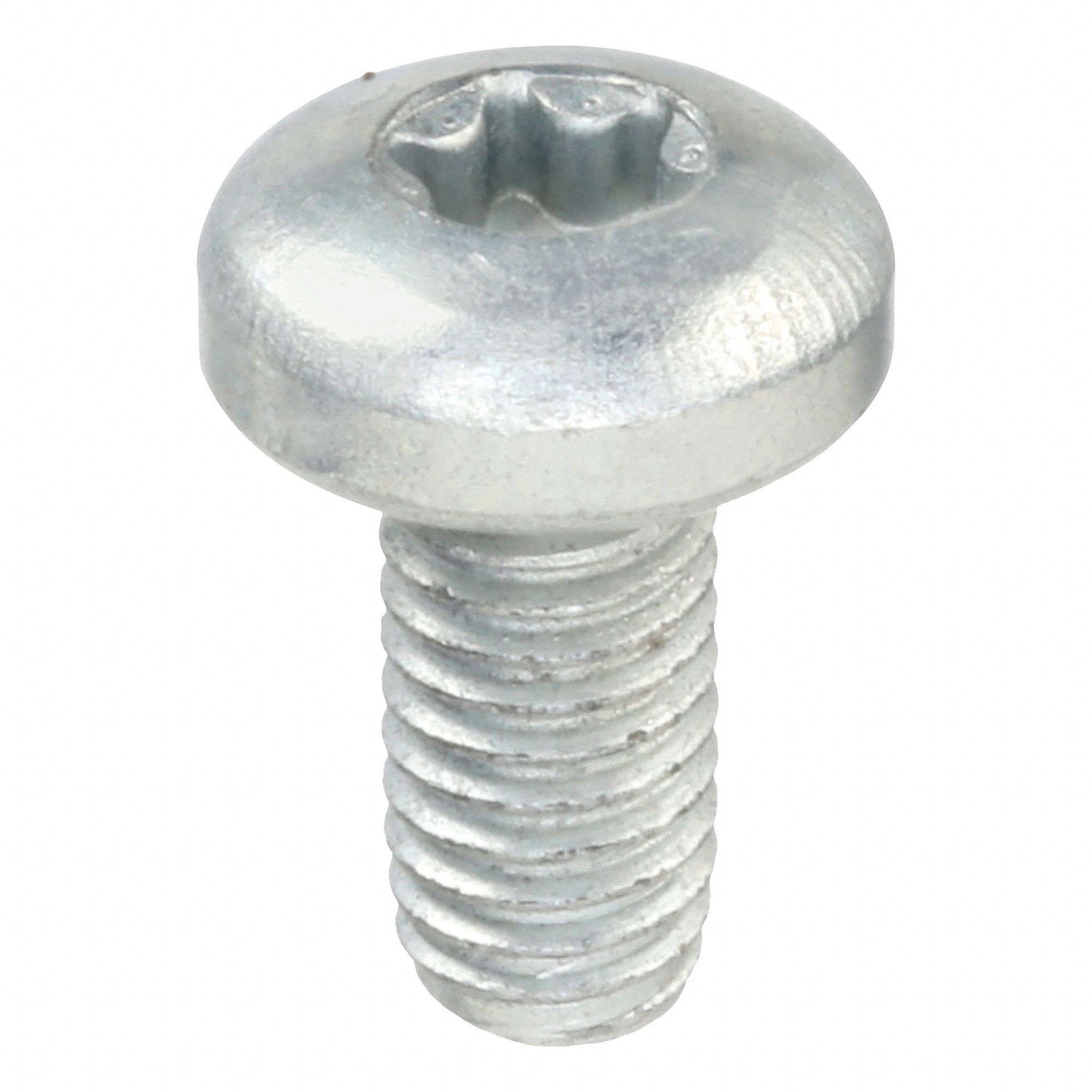 Thread-Forming Screw: M5 Size, 10 mm Lg, Fillister, Phillips, Steel, Zinc-Plated, 250 PK