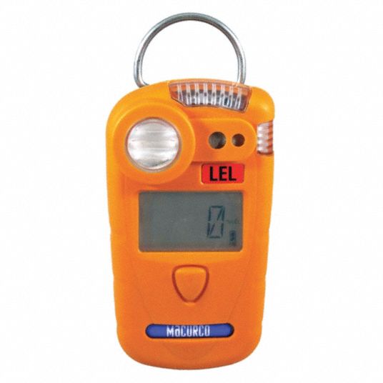 Single Gas Monitor, 0 To 100% Lel Sensor Range, Audible, Visual 