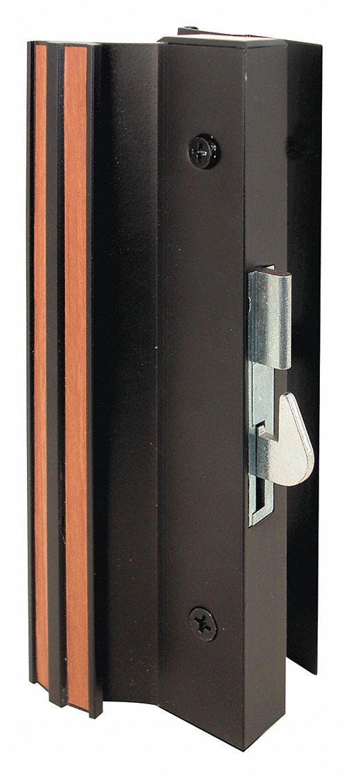 Sliding Patio Door Handle/Lock,Black Grainger