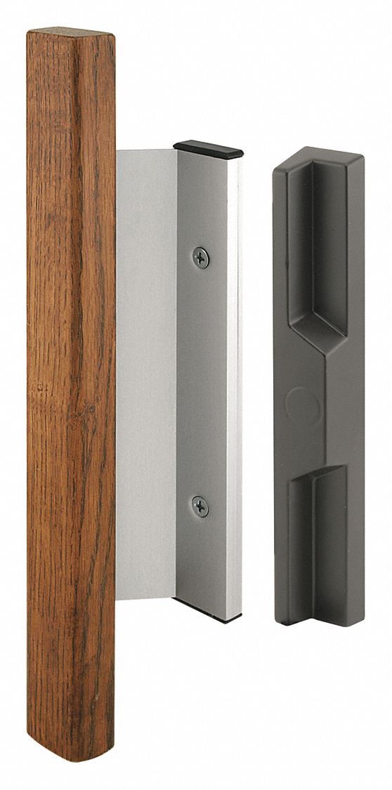 Sliding Door Lock: 2 1/2 in Lg, 2 in Wd, 11 in Ht