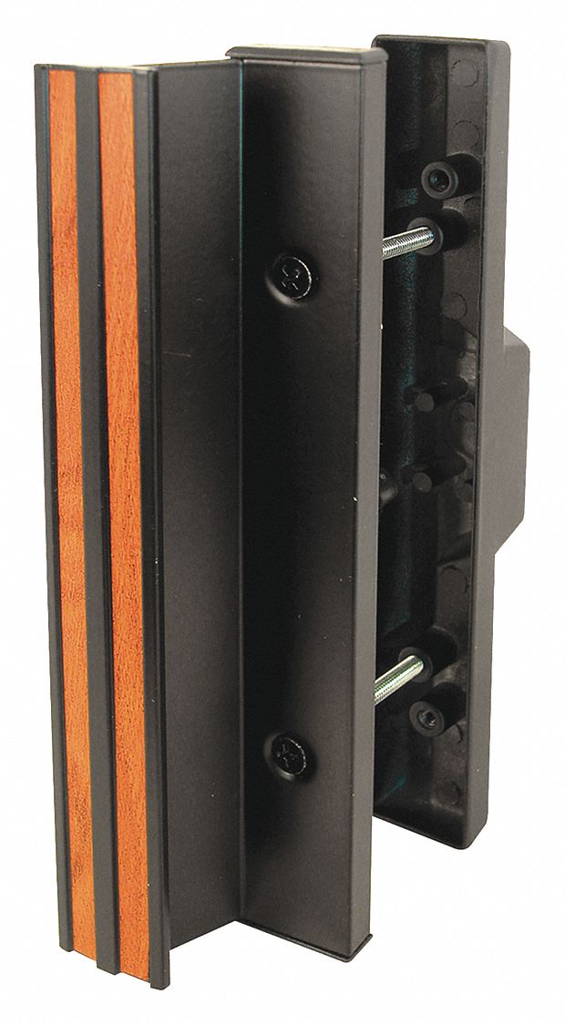 Sliding Door Lock: 1 1/2 in Lg, 1 in Wd, 7 3/8 in Ht