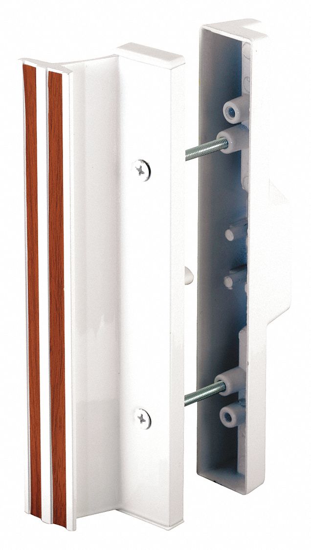 Sliding Door Lock: 1 1/2 in Lg, 1 in Wd, 7 3/8 in Ht