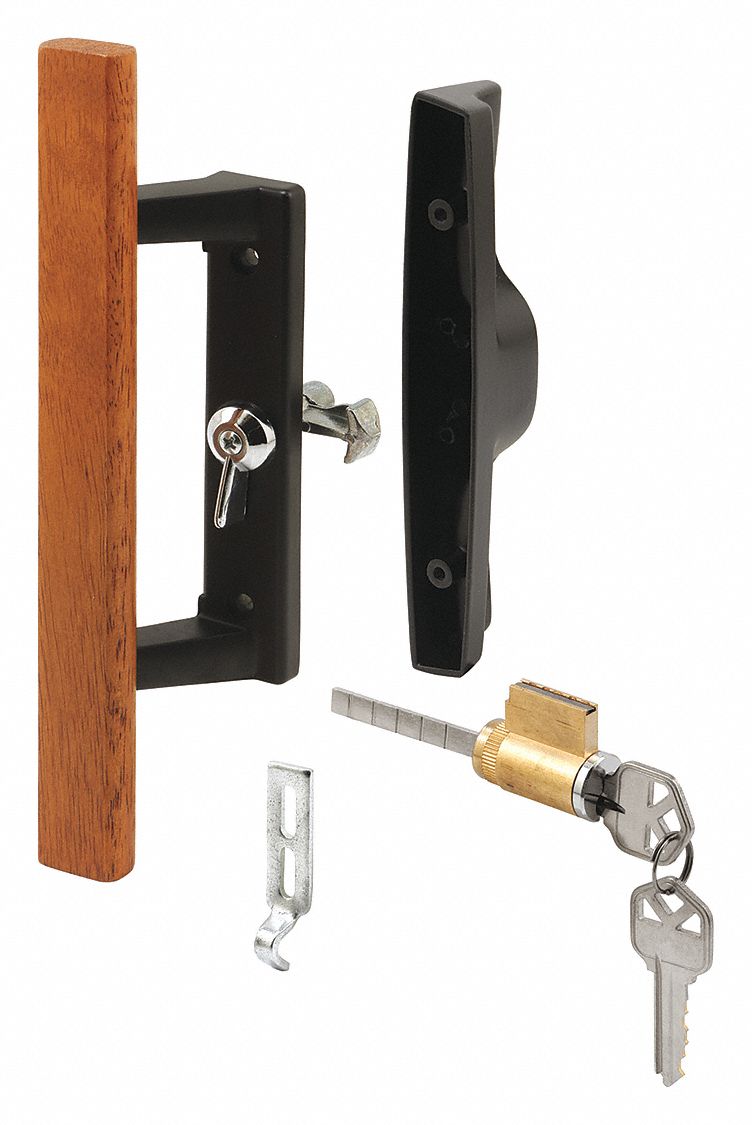 Primeline Patio Door Handle Set Dull 5 8 Cyl 54fx67 C 1132