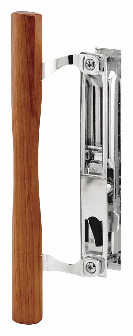 Sliding Door Lock: 7 1/4 in Lg, 7/8 in Wd, 10 in Ht