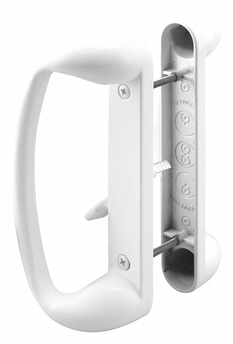 Sliding Door Lock: 2 1/2 in Lg, 1 in Wd, 6 1/2 in Ht