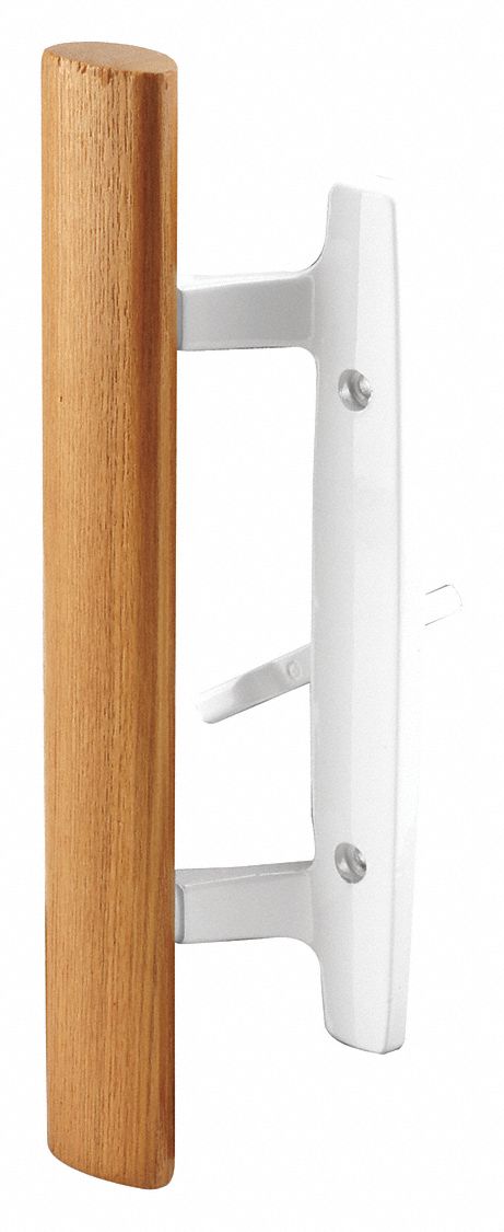 Sliding Door Lock: 1 13/16 in Lg, 2 1/8 in Wd, 9 in Ht