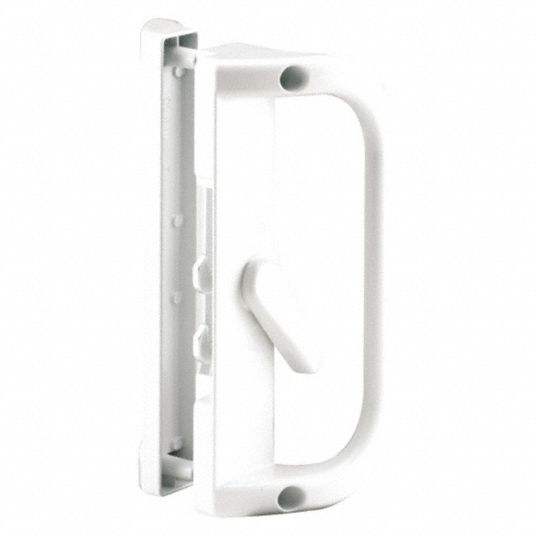 PRIMELINE, Surface Mount Hook Latch, 13/64 in Bolt Hole Dia. (In.), Patio Door Handle Set