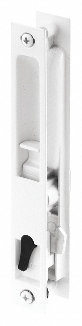 Sliding Door Lock: 7/8 in Lg, 1 in Wd, 7 1/4 in Ht