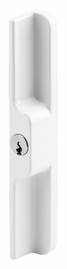 Sliding Door Lock: 1 1/2 in Lg, 1 1/2 in Wd, 7 in Ht